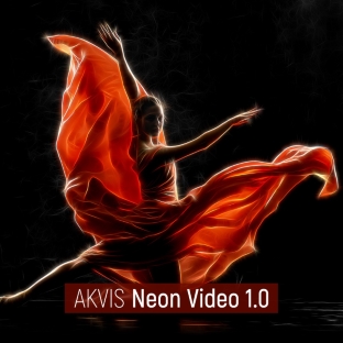 AKVIS NEON VIDEO 1.0 – эффекты светящихся линий для праздничного видео