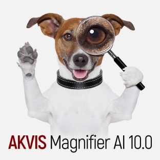 Увеличение фотографии до 800% без потери качества от AKVIS Magnifier AI