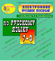 Электронное пособие по русскому языку для 7-9 классов к учебникам Т. А. Ладыженской и др.