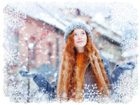 Рамки со снежинками