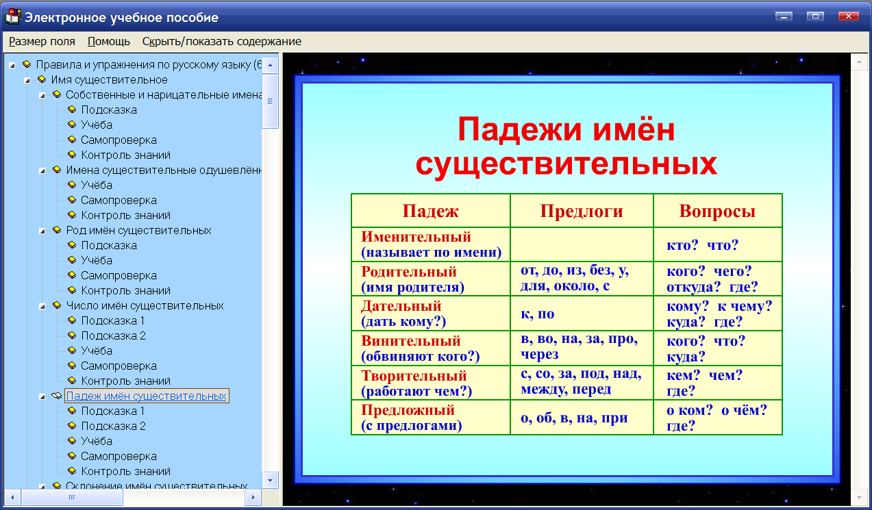 Правило по русскому языку.