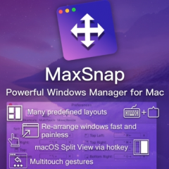 Удобный и функциональный менеджер окон для Mac MaxSnap со скидкой 60%